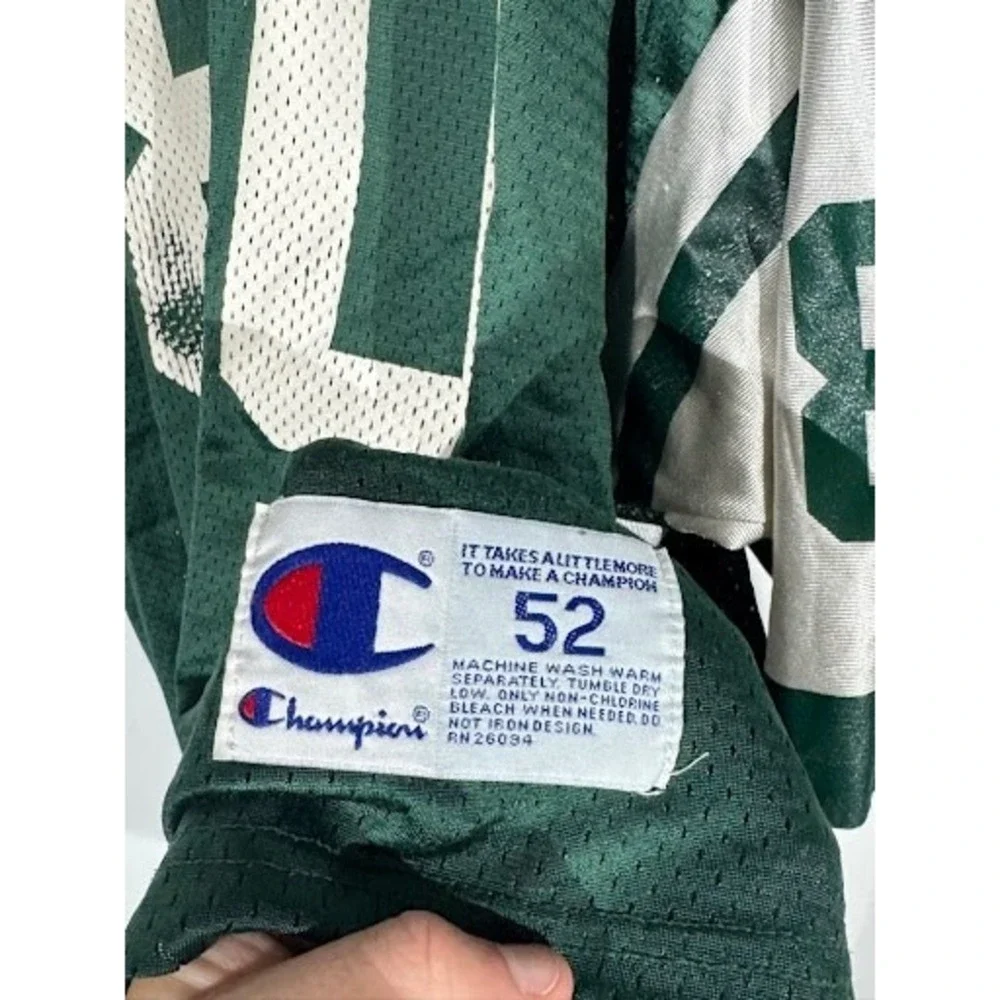 Vintage New York Jets Wayne Chrebet Jersey Champion Green White 80 Mens XXL